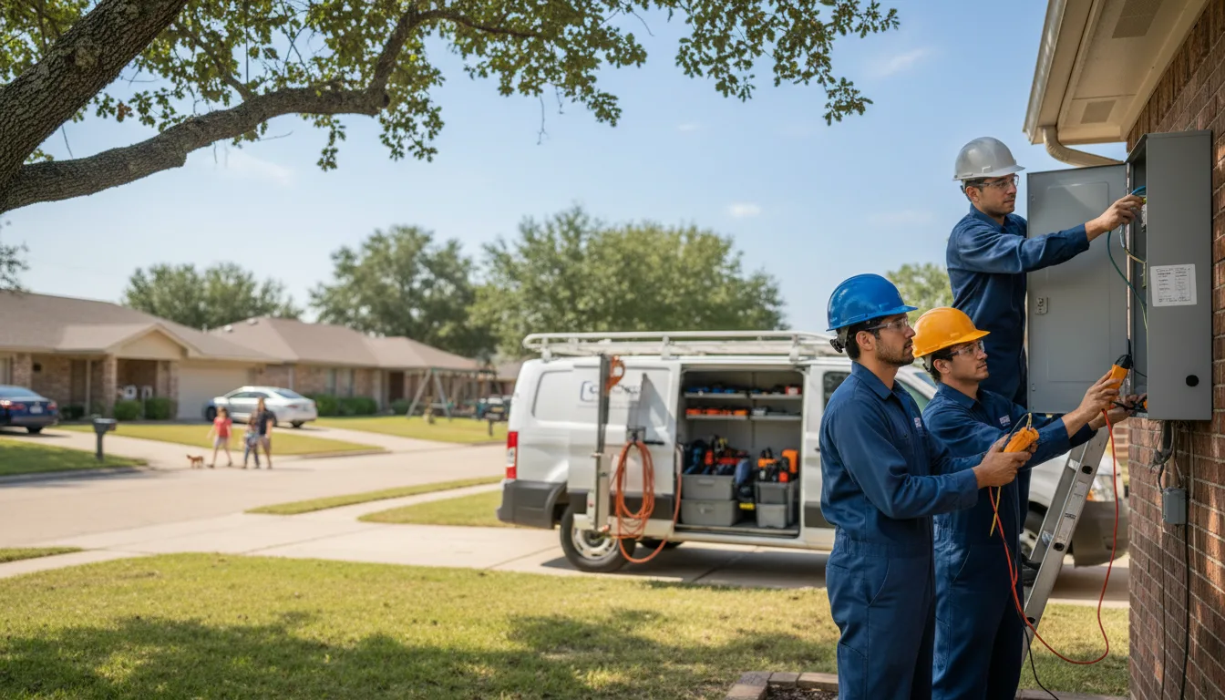 Certified electrician providing emergency electrical services in Greene, IA